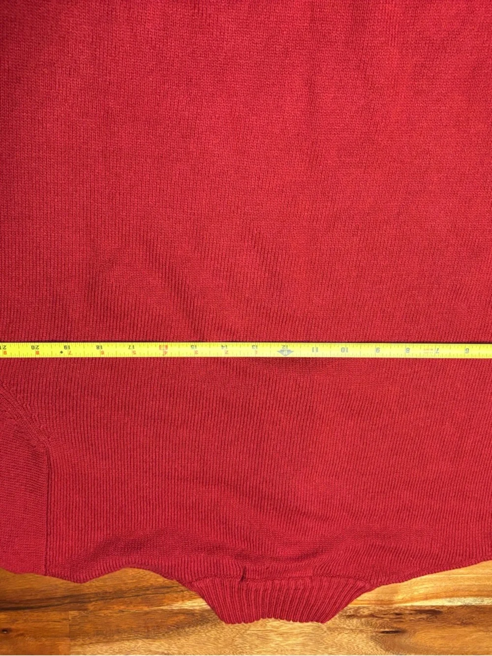 Oscar de la Renta Red Arglyle Quarter-Zip Sweater - Red - Large